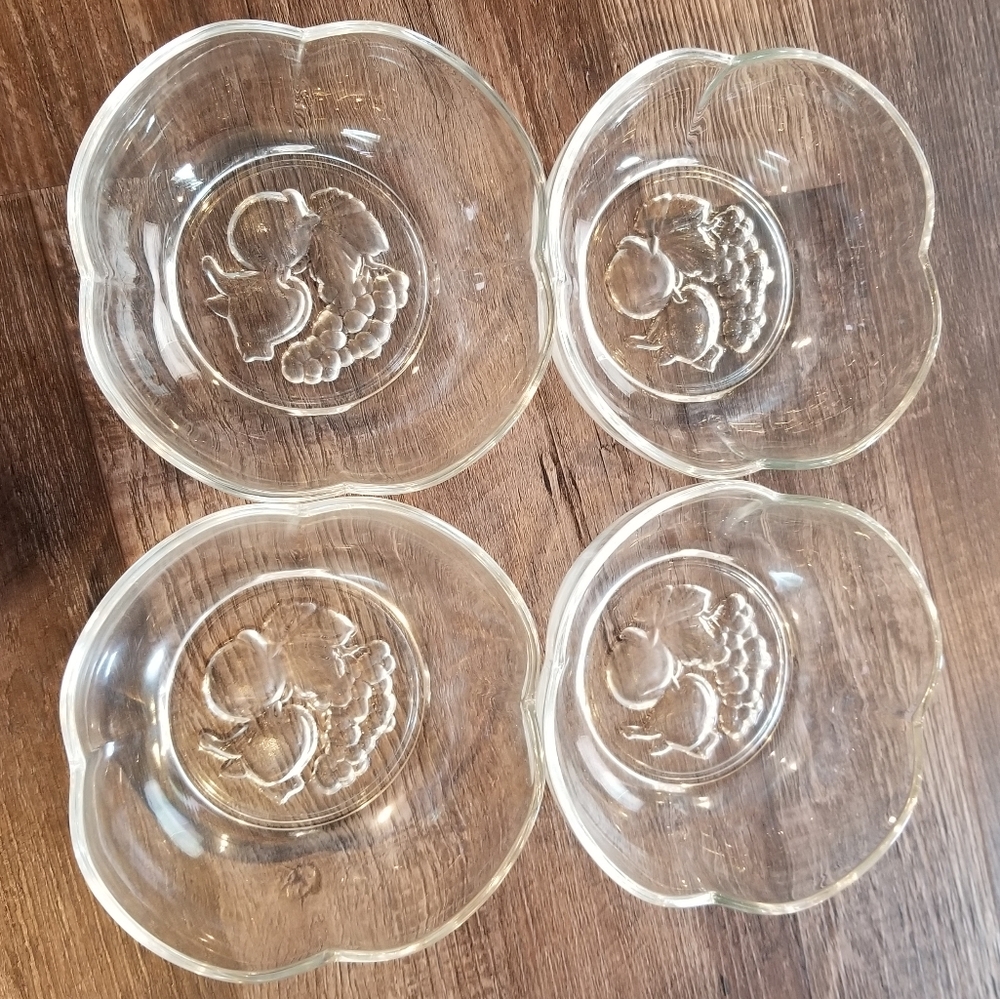 Clear Glass Bowls Set